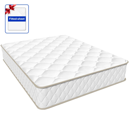 AUTHMIC Matratze, 22 cm dick, 7-Zonen-Unterstützung, mittelfeste, atmungsaktive Bett-Taschenmatratze zur Linderung von Rückenschmerzen, bequemer Schlaf