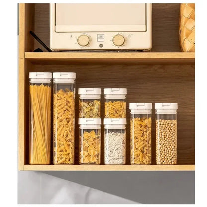 Sealed Plastic Food Storage Box Cereal Candy Dried Jars with Lid Fridge StorageTank Containers Household Items Kitchen Organizer.
