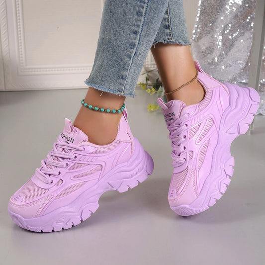 Women Sneakers 2024 New Fashion Chunky Sneakers Women Outdoor Tennis Platform Sports Shoes for Women Lightweight Designer Shoes.