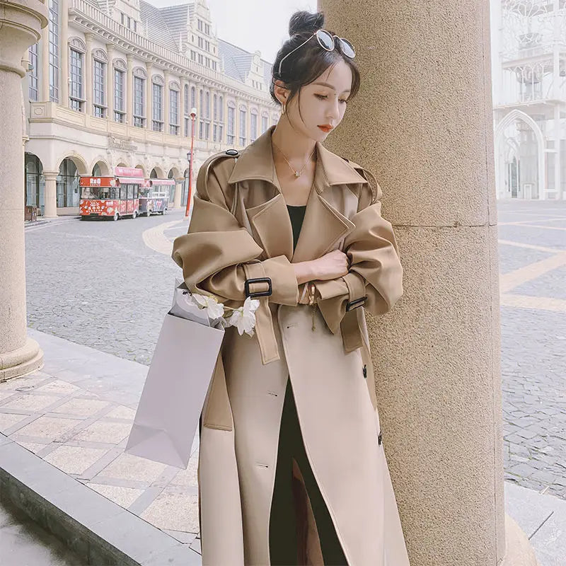 Graben Frauen S-3XL Design Patchwork Kleidung Outwear Alle-spiel Stilvolle Beliebte Neueste Weibliche Herbst Ins Mode Femme Einfache Gemütliche.