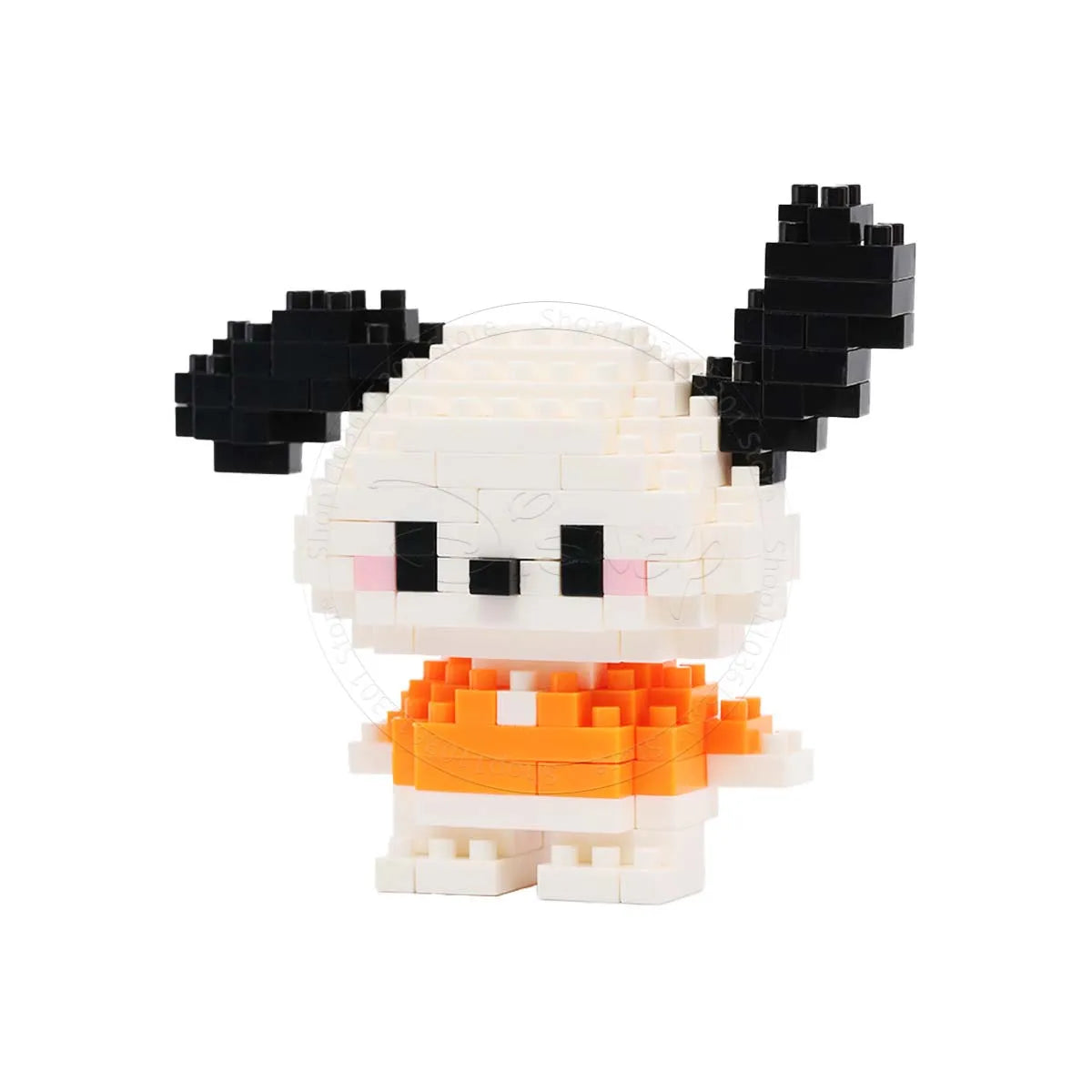 Stitch Disney Princess Elsa LinaBell Building Blocks Mickey Mouse Duck Mini Action Figures Blocks Assemble Toys Brick Kids Gifts