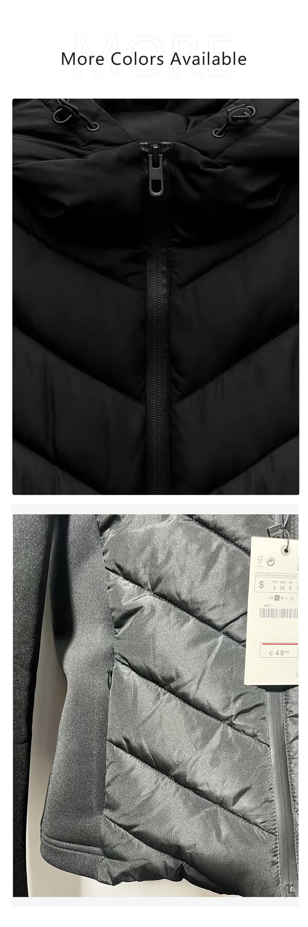 Unizera 2023 Herbst/Winter neues Produkt Damenmode vielseitig lässig lang ärmelig Stehkragen gespleißt Baumwoll mantel.