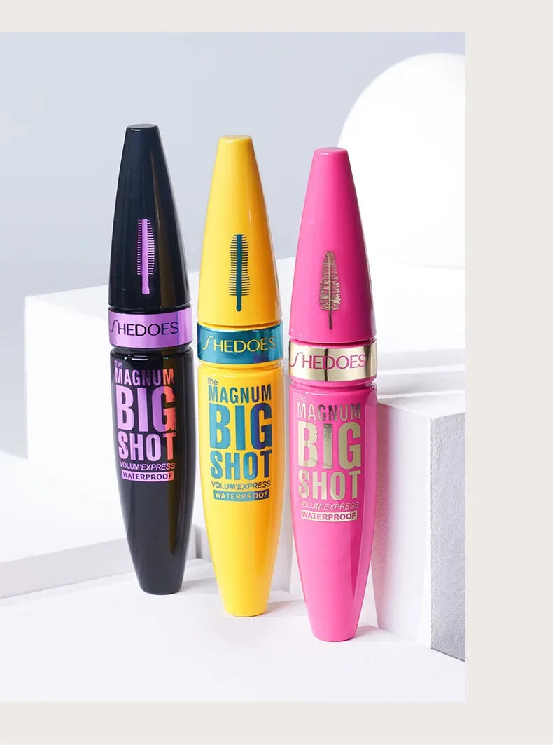 Pink Mascara Waterproof Long Lasting Curling False Eyelash Professional Volume Natural Eyelash Makeup Tools  Lashes Brush