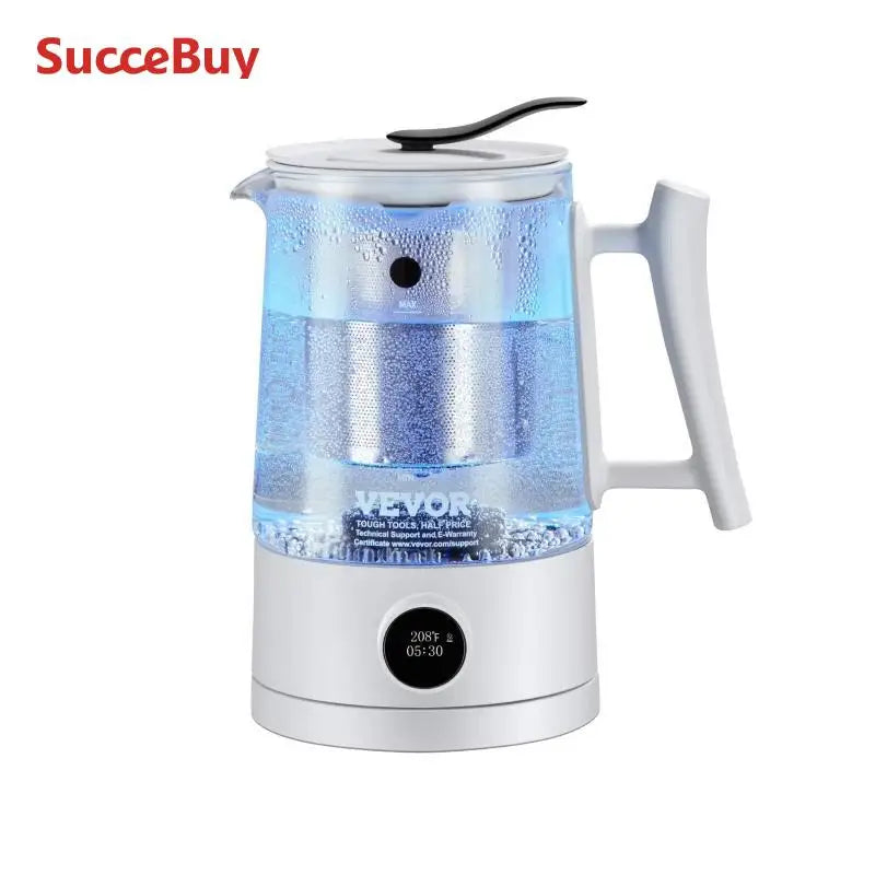 SucceBuy Hydrogen Water Pitcher1.5 L/ 52.8 oz Large Capacity Hydrogen Generator Water Kettle Hydrogen Rich Water Ionizer Machine.
