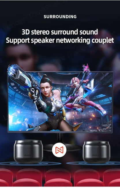 Original Lenovo K30 Portable Hifi Bluetooth Wireless Speaker Waterproof USB Outdoor Loudspeaker Music Surround Bass Box Mic.