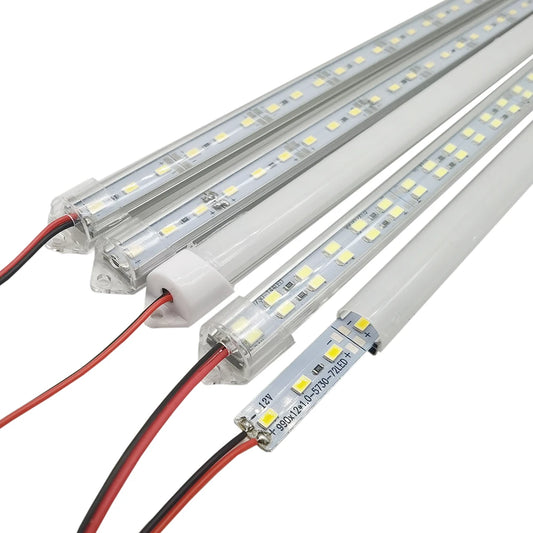 5Pcs/lot 20CM/30CM/50CM SMD 5630 12V LED Kitchen Under Cabinet Strip Lights Rigid Hard Bars Closet Tube Lamp.