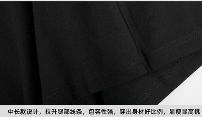 Women's Professional High Waist Long Pencil Skirt, Slim Fit Black Hip-hugging Skirt for Office Commute