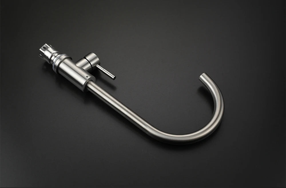 Black Kitchen Faucet Stainless Steel Kitchen Mixer Single Handle Single Hole Kitchen Faucet Brushed Nickle Mixer Sink Tap