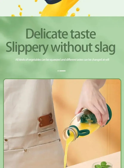 6-Blade Mini Portable Electric Juicer Bottle – USB-Charged, Shakes Orange/Lemon, Works As Fresh Fruit Mixer & Squeezer.