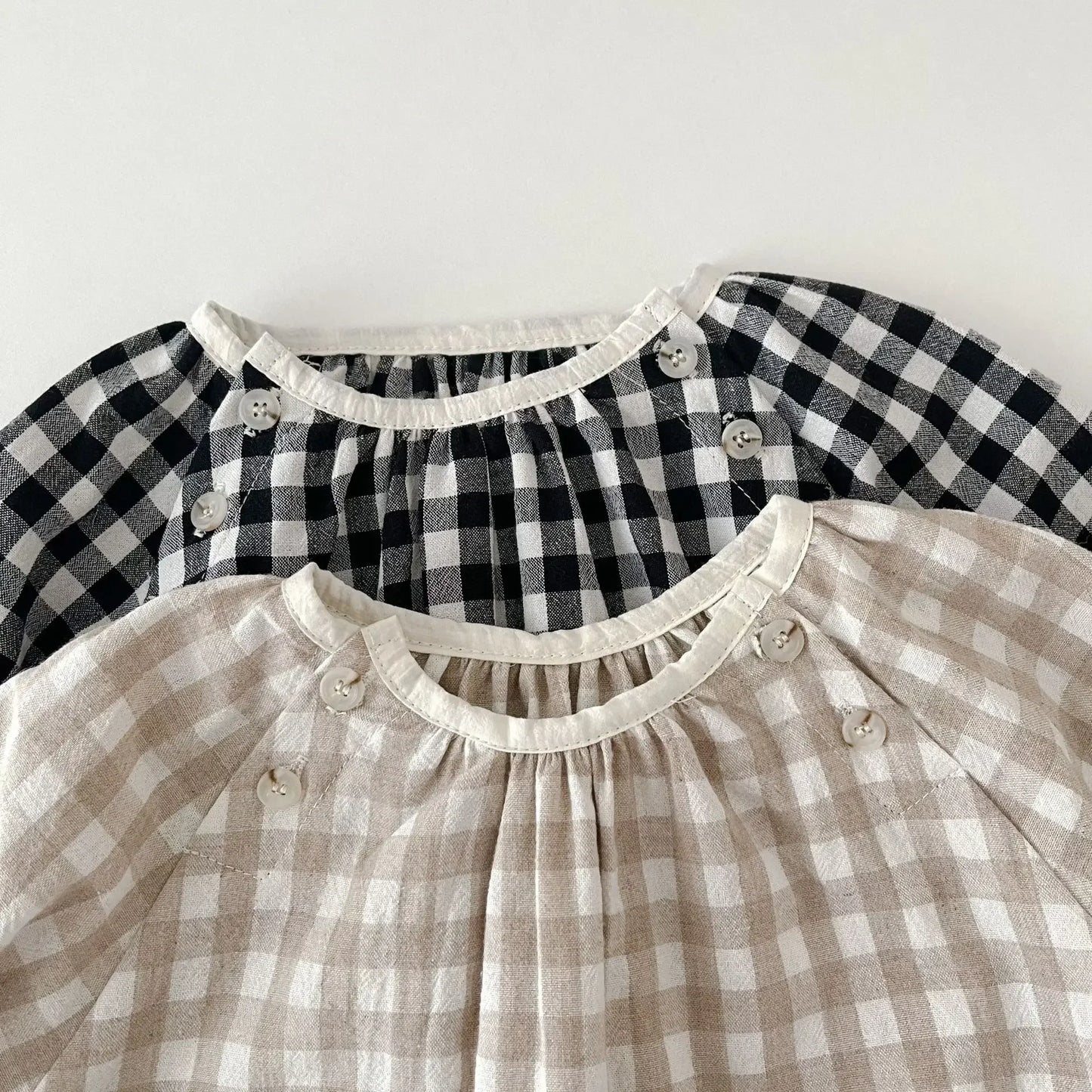 Frühling Herbst Ins Neugeborenen Plaid Langarm Body Lose Junge Baby Onesie Casual Kind Mädchen Baumwolle Strampler Kleinkind Kleidung.