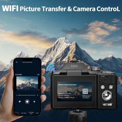 NBD 5K&64MP Digital Cameras For Photography, 16X Optical Zoom Camera With WiFi & App Control, Vlogging Camera With Auto Focus.