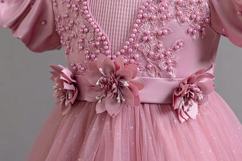 Neue wunderschöne Mädchen Party kleid Eröffnungs feier Kleidung Halloween Performance Tanz Prinzessin Rock 4-12t Weihnachts kleid.