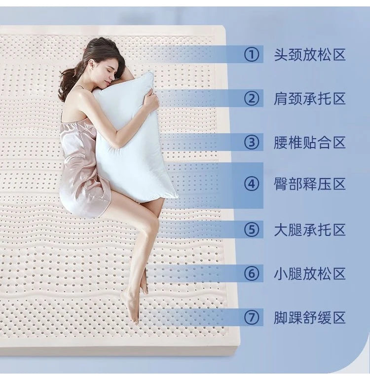 Thailand Importierte Natürliche Latex Matratzen Tatami Boden Matte Faltbare Langsam Rebound haushalt luxus top Matte Geschenk Latex Matten