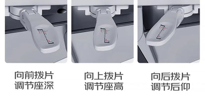 Ergonomischer Computerstuhl Designer Bequeme nordische Fußstütze Moderner trendiger Bürostuhl Entspannendes Lesen Muebles-Möbel