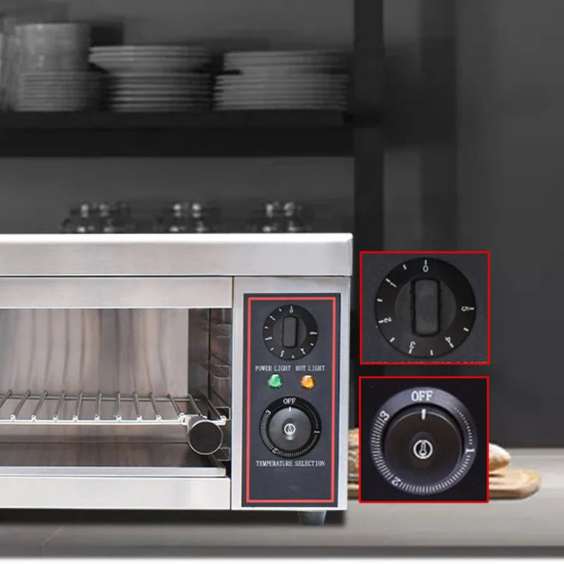 Household 220v Electric Heating Surface Stove Commercial Hanging Drying Oven With Timer Electric Oven New Multi-function Grille.