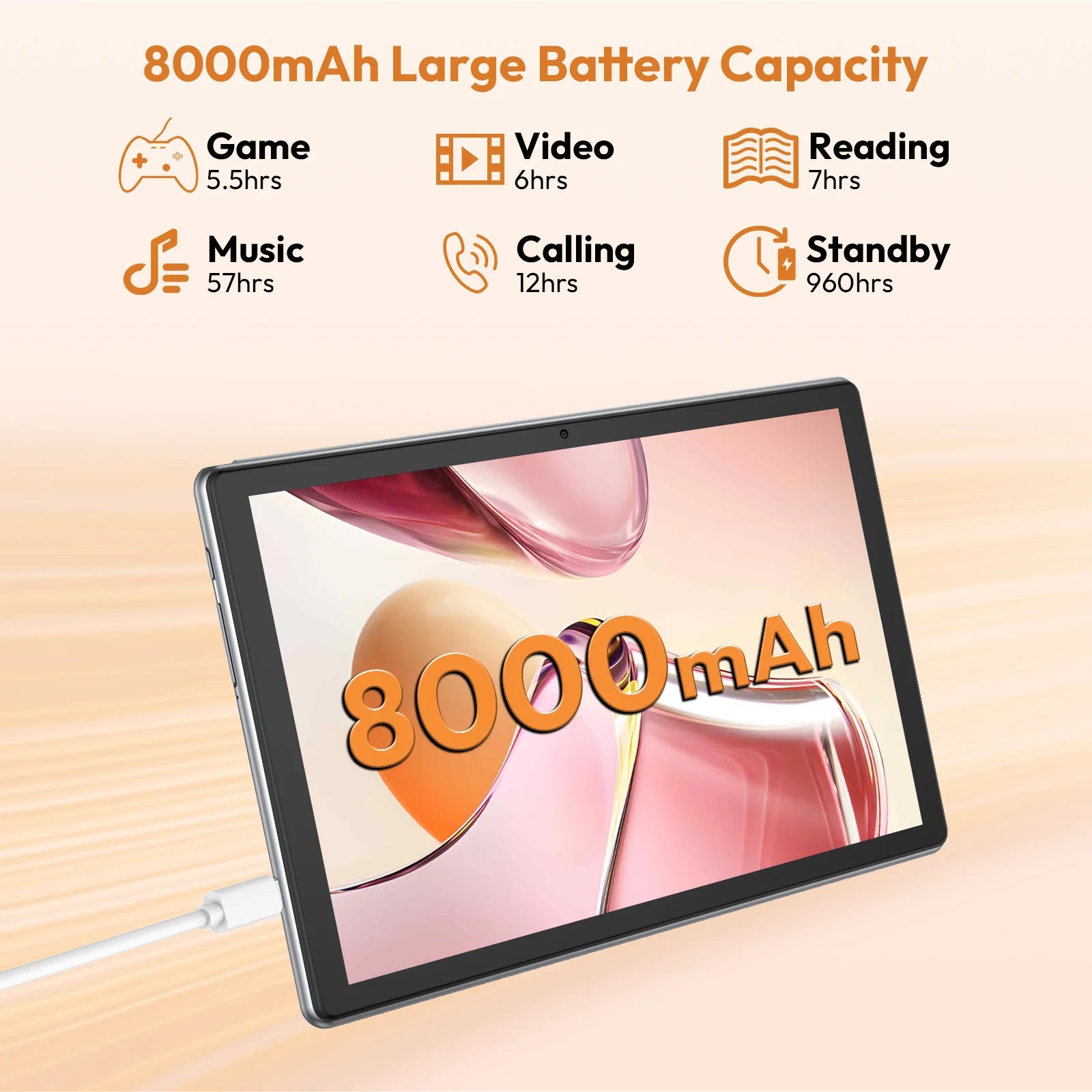 XGODY Newest P60 PRO Tablet Android 15 24GB(8+16)+256GB Octa core Dual SIM 4G LTE Free Keyboard Case/Charger 10.1 inch 8000mah.