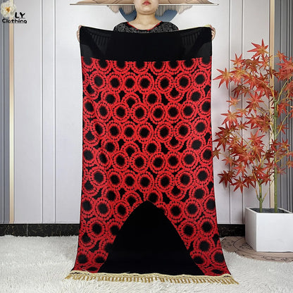 2024 New Muslim Women Dashiki Printed Dress Flower Diamonds Loose Dress With Big Scarf Islamic African Women Short Sleeve Abaya.