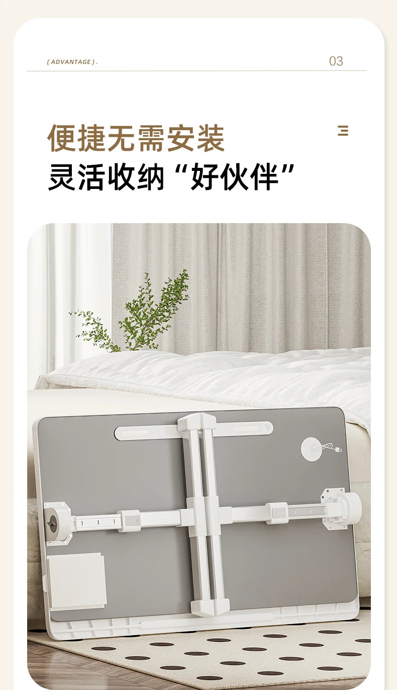 Ai Mu Xianshen Computertisch, Bettplatte, zusammenklappbar, einfach, für Zuhause, Schlafzimmer, Sitzboden, Erkerfenster, Laptop, Büro, kleines Schreibtischbrett