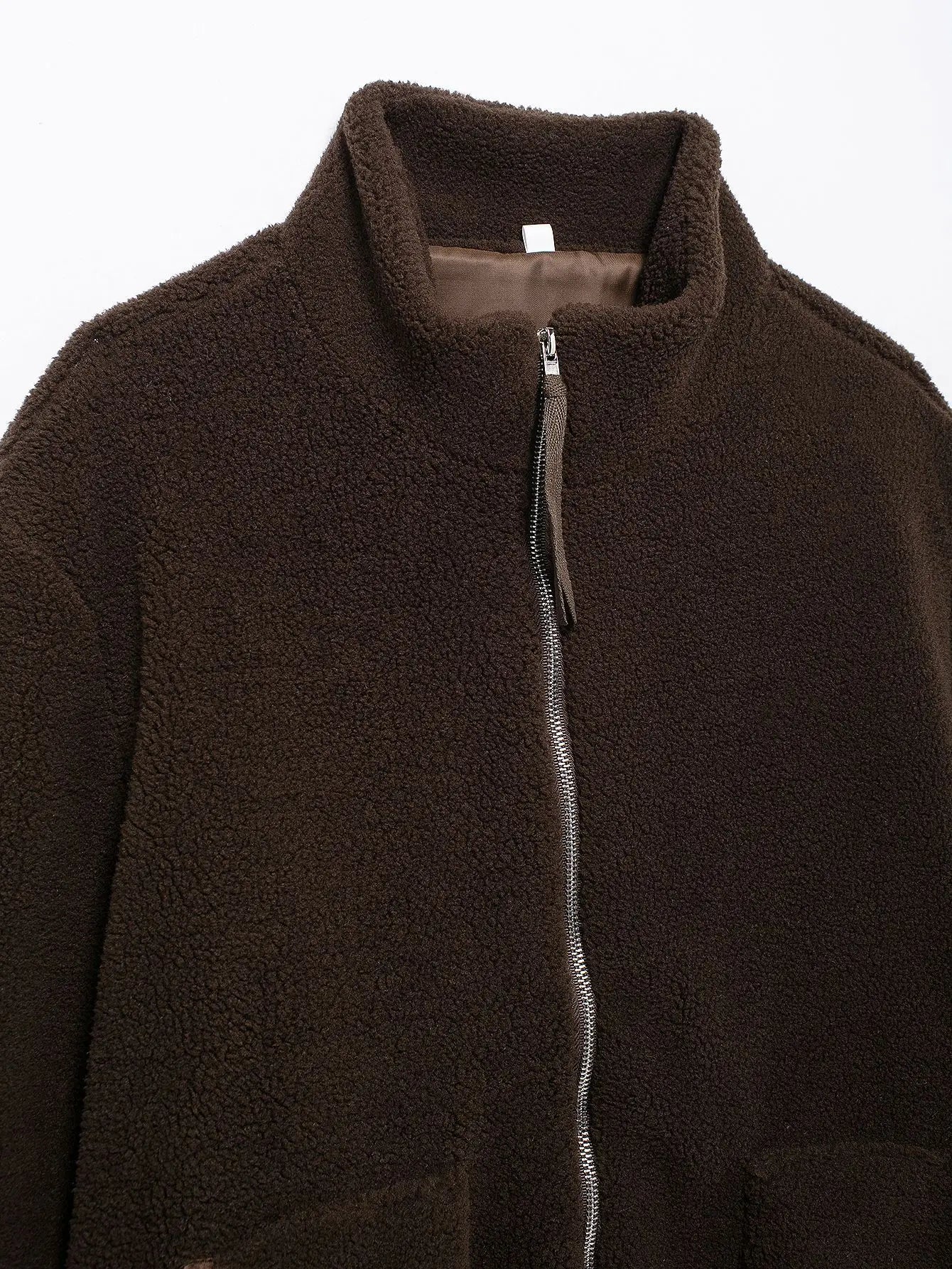 Winter Fleece frauen Mantel Zipper Stehkragen Lose Verdickt Mantel frauen Herbst Warme Neue Casual Trendy frauen Mantel.