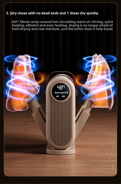 Portable Foldable Electric Shoe Dryer UV Blue Light UV Sterilization Deodorizing Shoe Dryer Fast Drying Household Shoe Dryer.