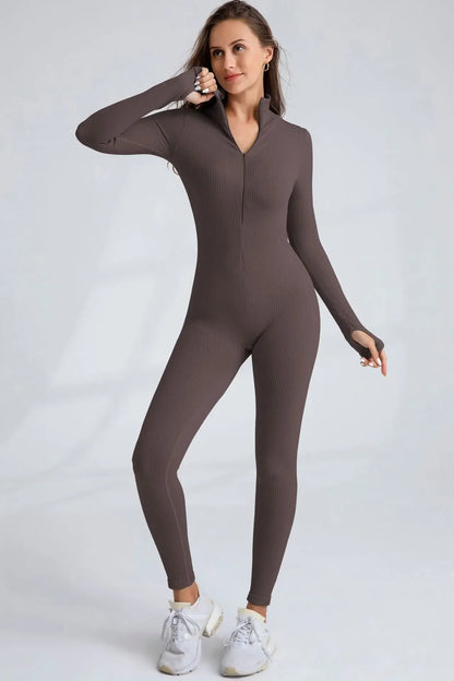 Seamless Zipper Women's Yoga Suit Quick Dry Fitness Running Sportswear Cross-Border European American Style Autumn/Winter.