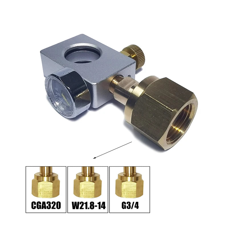 2023 Soda Water CO2 Cylinder Adapter Carbonator Refill Fill Station for CO2 Tank Bottle Filling Replacement.