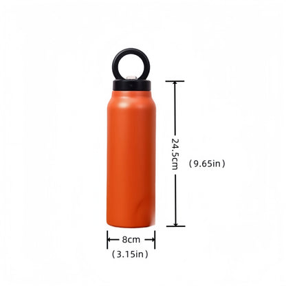 24 Oz Insulated Stainless Steel Sports Water Bottle With Straw Outdoor Insulated Water Mug With Magnetic Phone Holder Thermos.