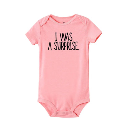 Zwillinge Baby-Body „I Was Planned and I Was A Surprise“ Neugeborenes Kleinkind-Overall Jungen Mädchen Lustige Baby-Outfits Kleinkind-Dusche-Geschenk