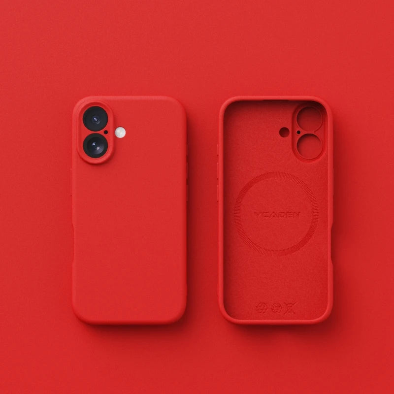 for iPhone 16E Magsafe Liquid Silicone Case Solid Colour Matte Soft Bumper Phone Cover for iPhone 16 Plus 16 Pro Max Cases