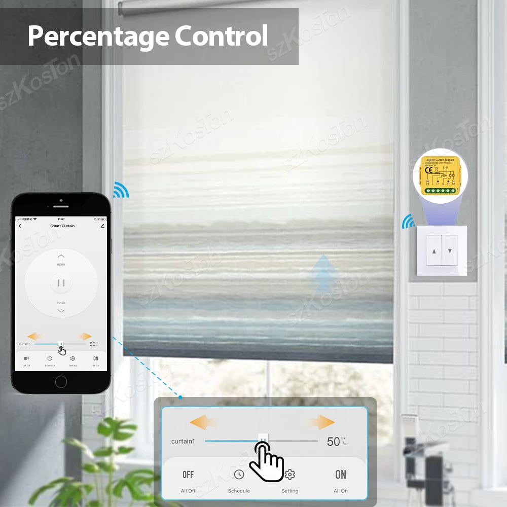 Tuya Smart WiFi/ZigBee Vorhang Schalter Modul Smart Leben APP Verbinden Rollläden Jalousien Motor Schalter Für Alexa Google hause.