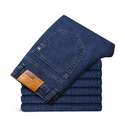 Baumwolle Herren Jeans Denim Hosen Marke Klassische Kleidung Overalls Gerade Hosen für Männer Schwarz Oversize Große Größe 35 40 42 44 46