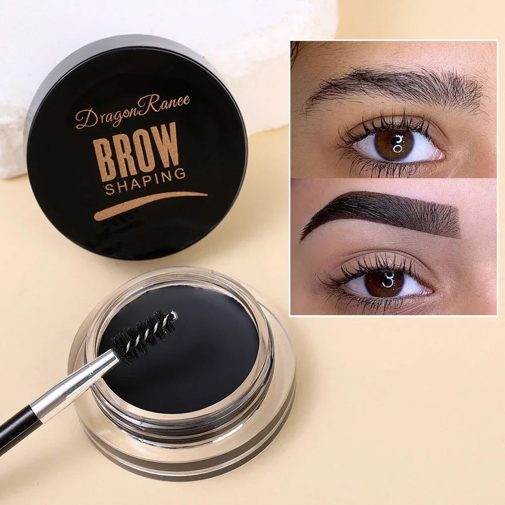 Matte Brown Black Wild Eyebrow Cream 3D Natural Tint Eyebrow Enhancers Gel Wax Waterproof Lasting Eye Makeup Cosmetic Tools.