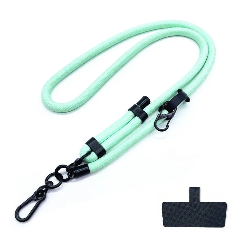 Phone Lanyard Adjustable 1 Cm Diameter Outdoor Universal Case Crossbody Shoulder Card Neck Cord Clip Hang Anti-lost Wrist Strap
