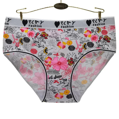 Women Briefs Cotton Panties Plus Size Underwear Woman Knickers Lady Lingerie Girl intimate Large 3 Pieces/lot.