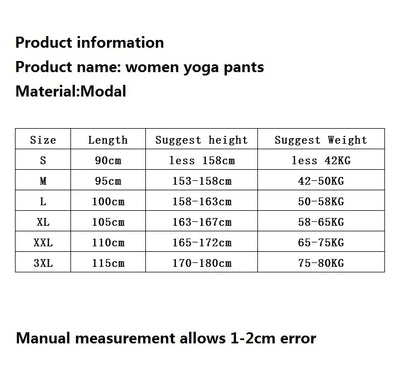 Women Yoga Pants Women Plus Size Sports Pants Yoga Leggings Colorful Bloomers Dance Yoga TaiChi Pants Modal WomenTrousers.