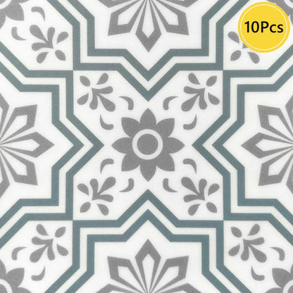 1pc/10pcs Floor Tile Sticker Self Adhesive Floor Sticker Vinyl Non-slip Floor Tile Sticker Wall Sticker Waterproof 20cm x 20cm