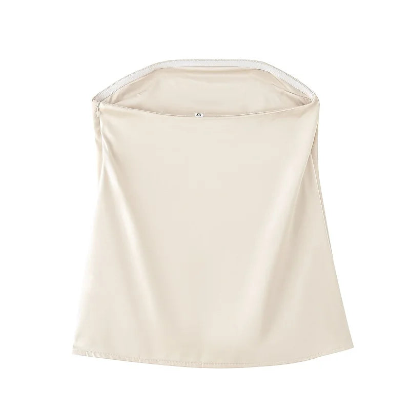 MUJER 2025 Women's Pants Sets Summer Satin High Waist Pants for Women Holiday Casual Pants Woman Straight Leg Trousers Woman.