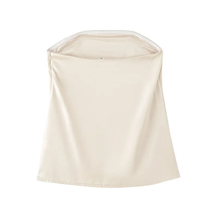 MUJER 2025 Women's Pants Sets Summer Satin High Waist Pants for Women Holiday Casual Pants Woman Straight Leg Trousers Woman.