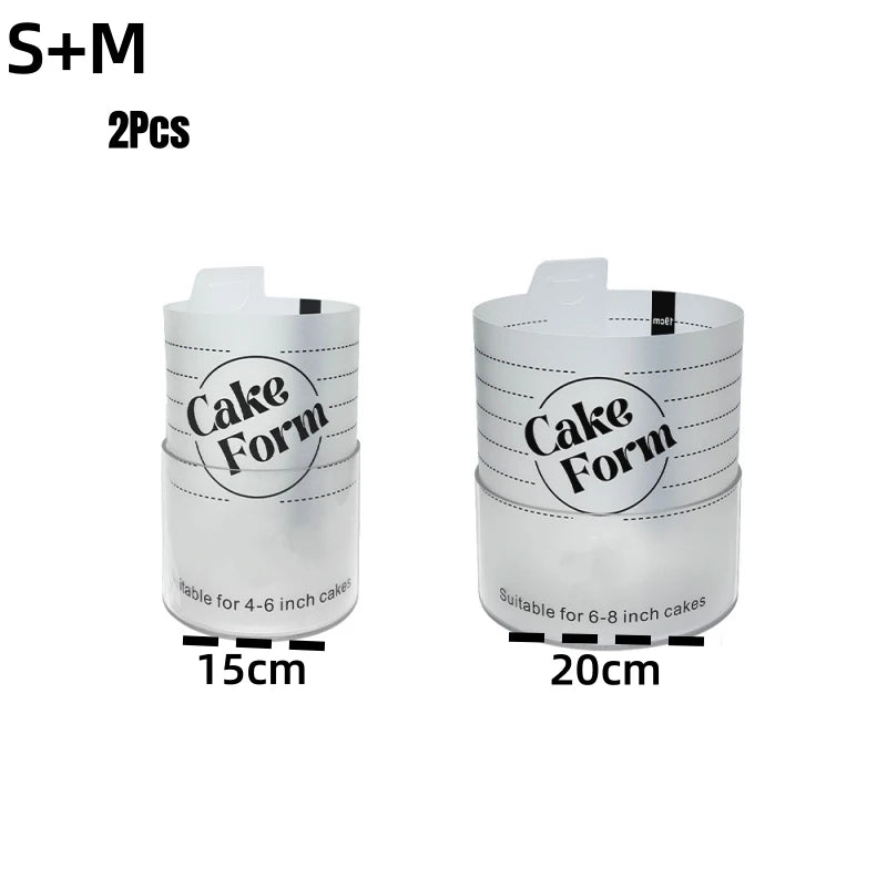 Adjustable Round Cake Ring Mold Retractable Fondant Tools Mousse Cake Ring Acrylic Circle Baking Ring Cake Tools.