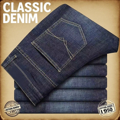 Neue Männer Licht Luxus Stretch Slim Fit Hosen Komfortable Weiche Business-Mode Gerade Casual Denim Hosen Männliche Marke Kleidung.