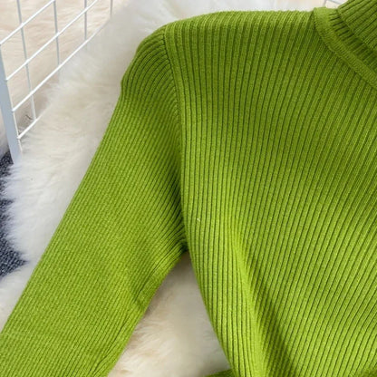 2026 neue Herbst Winter Rollkragen Langarm Gestrickte Pullover Einfarbig Multi Farbe Kaschmir Grundlegende Weiche Pullover.