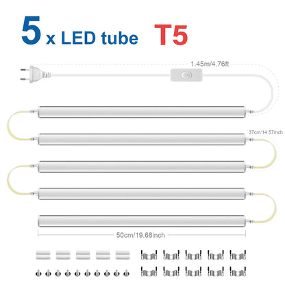 50CM 15W/T5 25W/T8 LED Tube Light 220V Aluminum LED Bulb Bar Wall Lamp For Reading Working Warehouse Home Kitchen Night Lighting