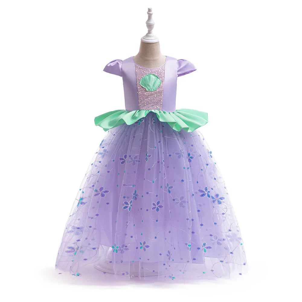 Pailletten Mädchen Party Kleider Meerjungfrau Mottoparty Prinzessin Kleid Performance Kostüm Kinder Geburtstag Geschenke Kleider für Mädchen Abschlussball