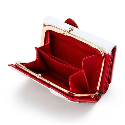 Sanrio Hello Kitty Bag Kawaii Cinnamoroll My Melody Kuromi Casual Fashion PU Leather Wallet Cute Folding Card Bag Birthday Gifts.