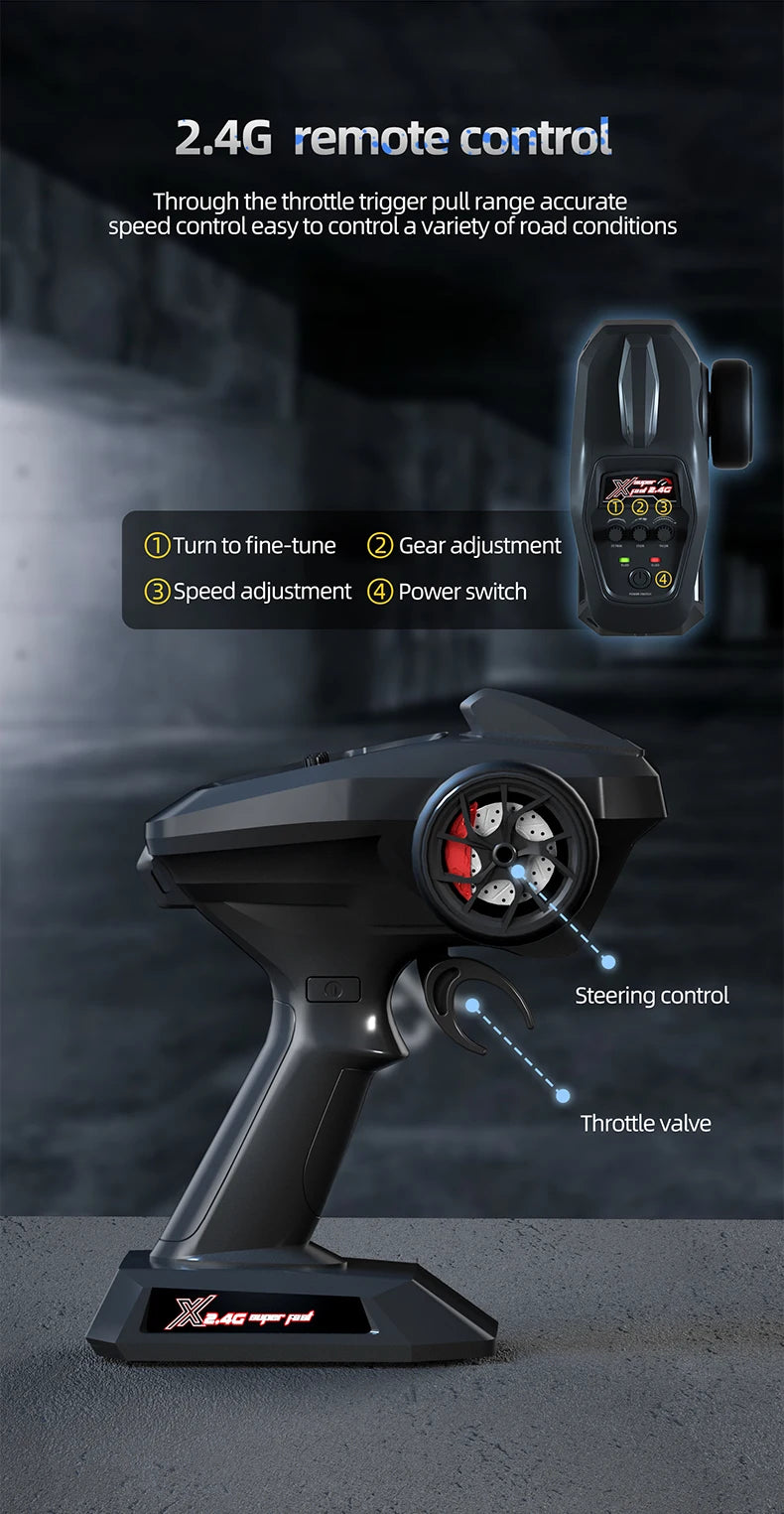 Teeggi S911 PRO 1:16 RC Racing Car 4WD RC CAR 70KM/H High Speed Off-Road Car 2.4G Remote Controller Toy For Children Gifts.