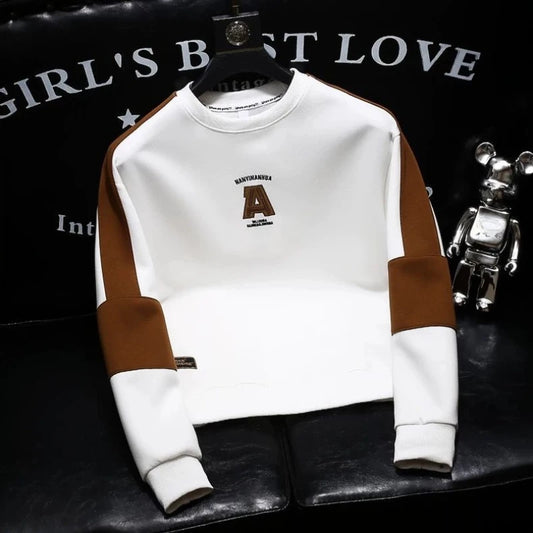 Kontrast Patchwork Plus Größe Trend Hoodies Sweatshirts männer Frühling Herbst Langarm Harajuku Tops Mode Lässig Männer Kleidung.