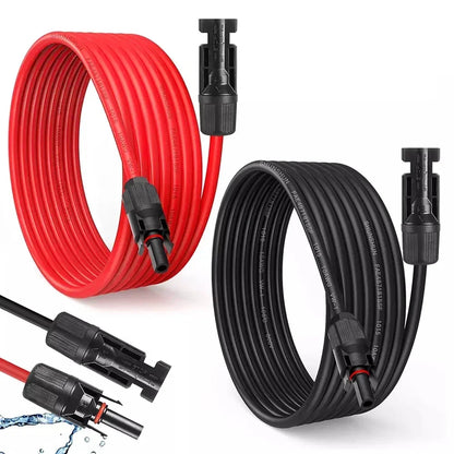 [EU Stock] 2PCS 1M-10M 4mm² 6mm² Solar cable extension cord Solar extension cable Suitable for all PV panel original.