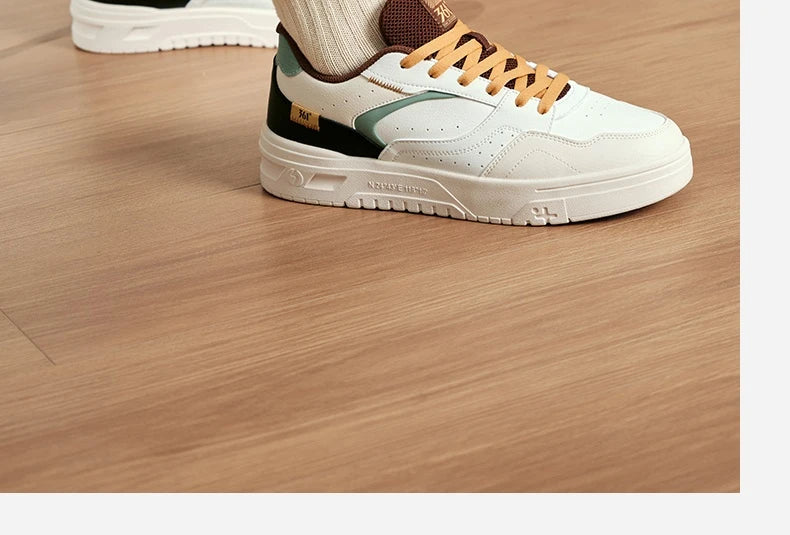 361 Degrees Men's Board Shoes Spring New Casual Versatile Thick Soled Leather Comfortable Trendy Durable Male Sneaker 672516615