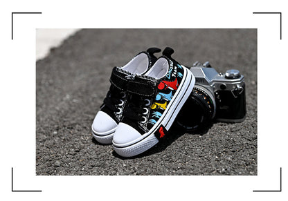 Children Canvas Shoes Boys and Girls Shoes Baby Casual Low Top Shoes Fashion Spring Autumn Breathable Single Shoes zapatos niña.