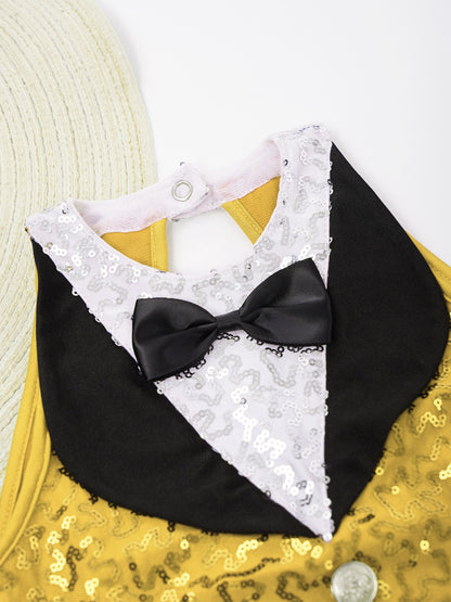 Kind Mädchen Ärmellose Glänzende Pailletten Quaste Boyshorts Kleid Latin Jazz Dance Cha-cha Samba Bühne Leistung Kostüm Dancewear
